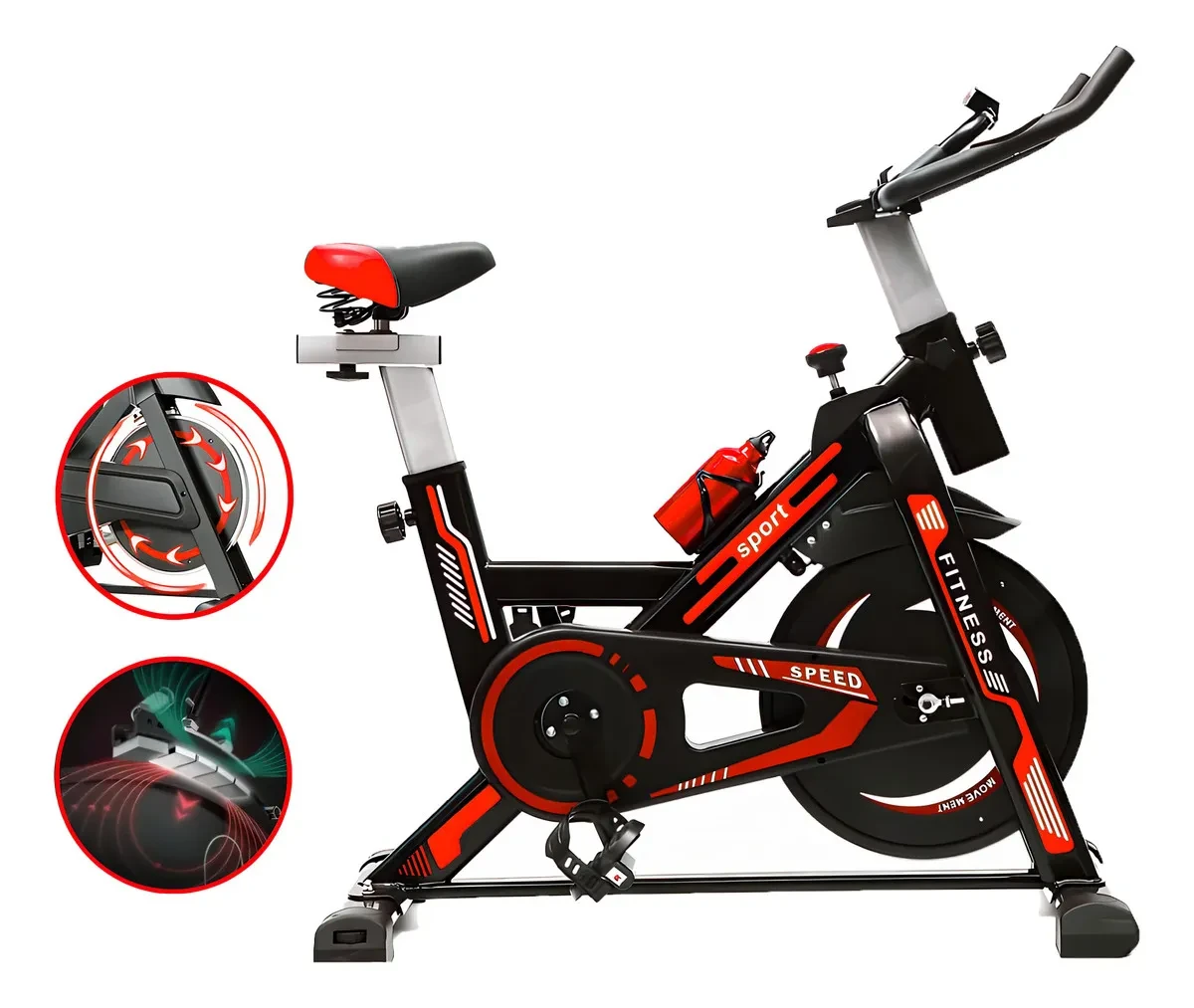 Bike Spinning Justgofit Ergométrica Bicicleta Profissional com regulagem