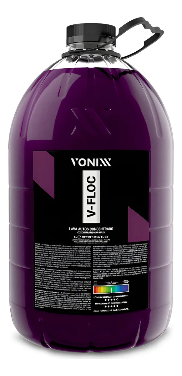 Shampoo Automotivo Lava Auto V-floc Concentrado 5l Vonixx