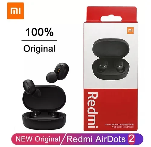Fone De Ouvido Xiaomi Redmi Airdots 2 Bluetooth cor preto