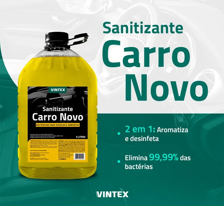 Aromatizante Sanitizante Cheirinho Carro Novo Vonixx 5l
