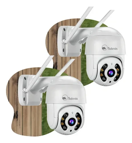 Kit 2câmera Ip Icsee Prova D'água Infravermelho Externa Wifi - Bahrein