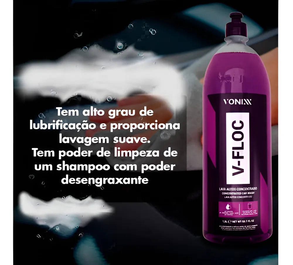 Shampoo Automotivo Lava Auto V-floc Concentrado 5l Vonixx