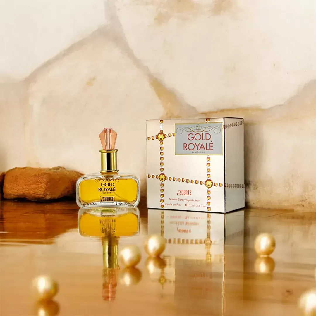 Perfume Gold Royale Feminino Amadeirado 100ml Spray Iscents