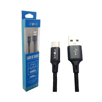 Cabo Inova Usb V8 Android /Type C/iphone 1Metros 3.4A