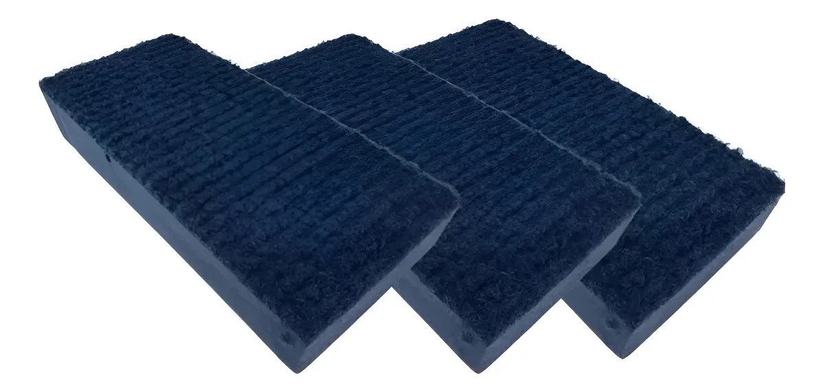 Kit 3 Tacos Descontaminação Pesada Carpete Vonixx Cor Azul-marinho