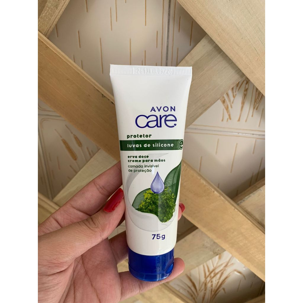 Luvas de Silicone Creme Protetor p/ Mãos Erva Doce 75g - Avon