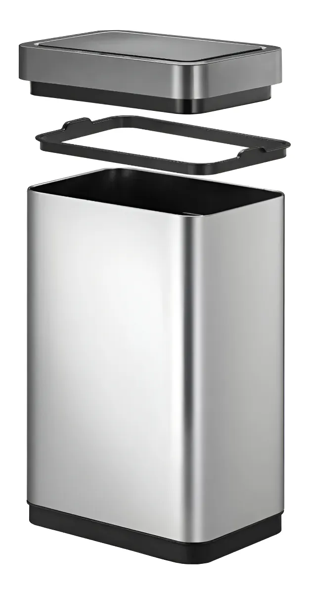 Lixeira Com Tampa Automática 50l Inox - Members Mark