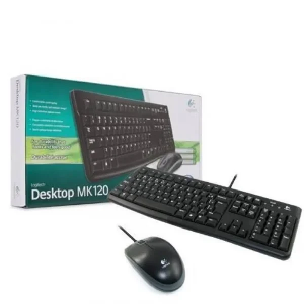 Teclado e Mouse KIT Com Fio Logitech MK120 920-004429