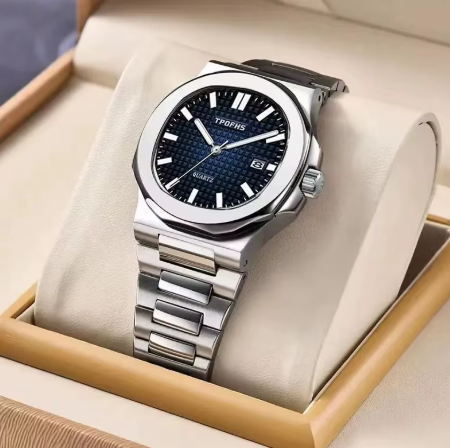 Relógio de luxo negócios 30m à prova dwaterproof água relógio masculino luminoso data aço inoxidável quadrado quartzo relógio masculino reloj hombre 2025 novo