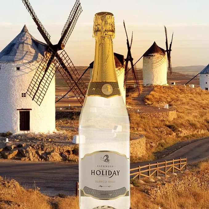 Holiday Caixa De Espumante Branco Brut Espanhol - Cx6 X 750Ml