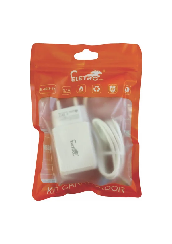 KIT CARREGADOR ELETRO EL4013 TIPO C